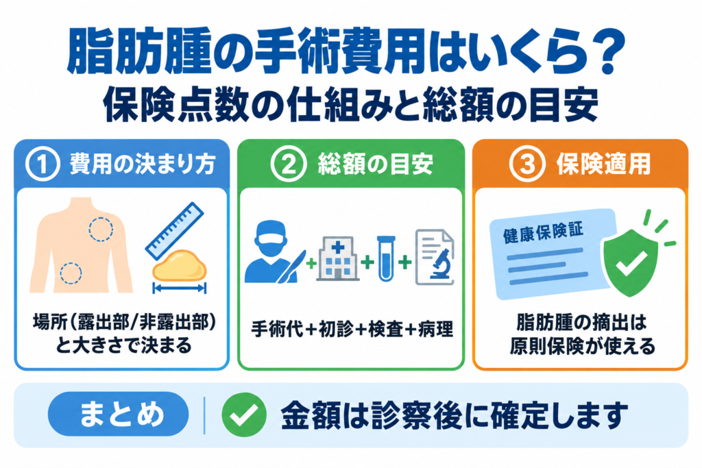 脂肪腫の手術費用はいくら?